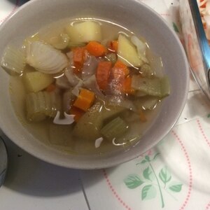 海南鶏飯で☆美味スープ
